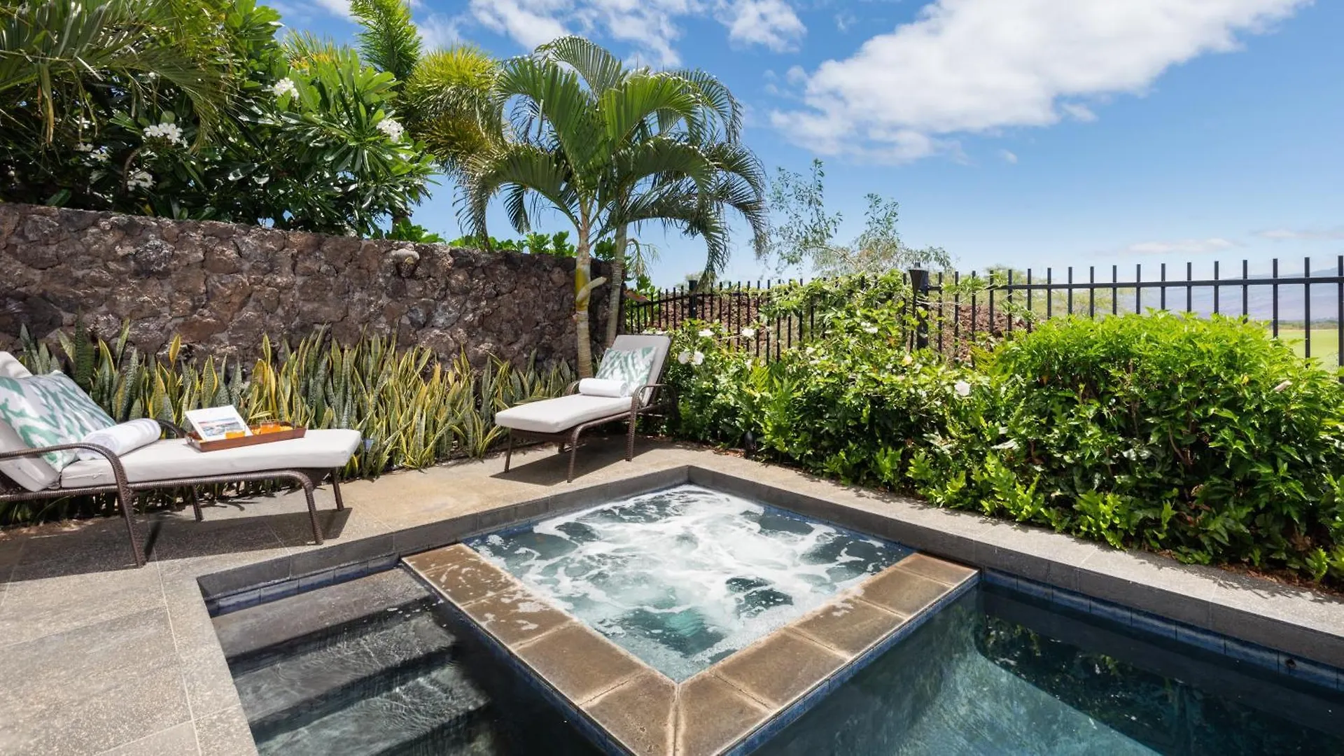 Vakantiehuis Pualani Villa Single Level 4Br Kamilo Home With Pool And Cottage Waikoloa