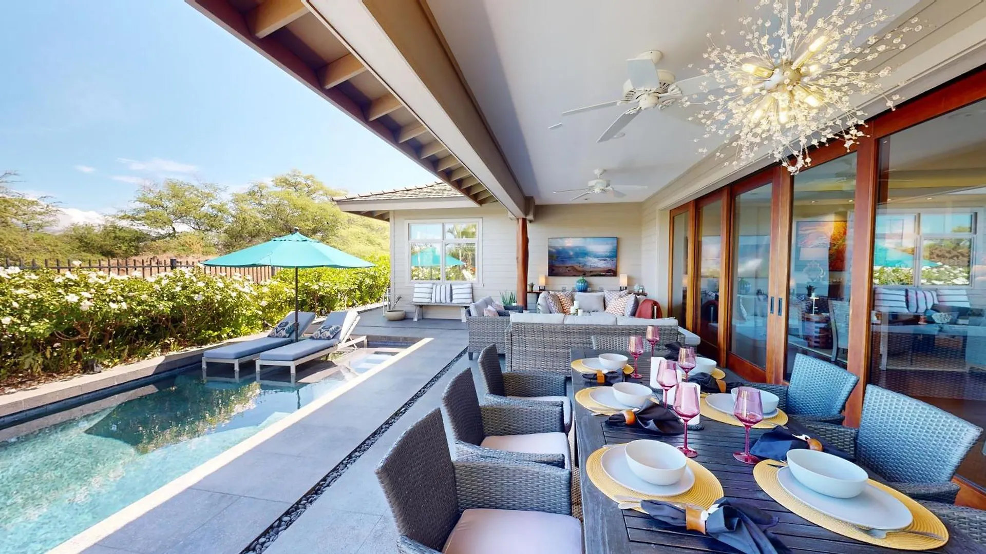 Pualani Villa Single Level 4Br Kamilo Home With Pool And Cottage Waikoloa Verenigde Staten
