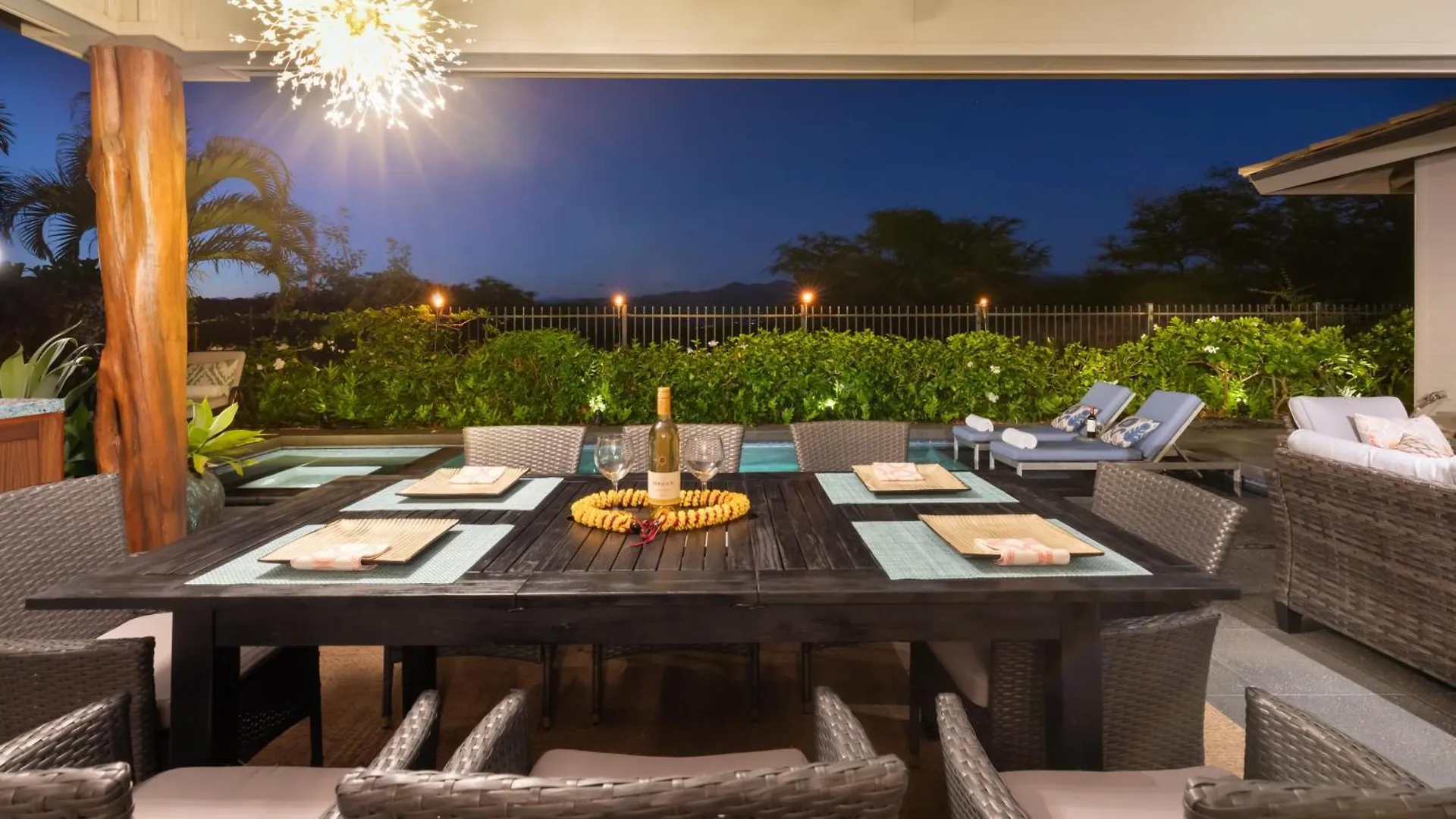 Hébergement de vacances Pualani Villa Single Level 4Br Kamilo Home With Pool And Cottage Waikoloa