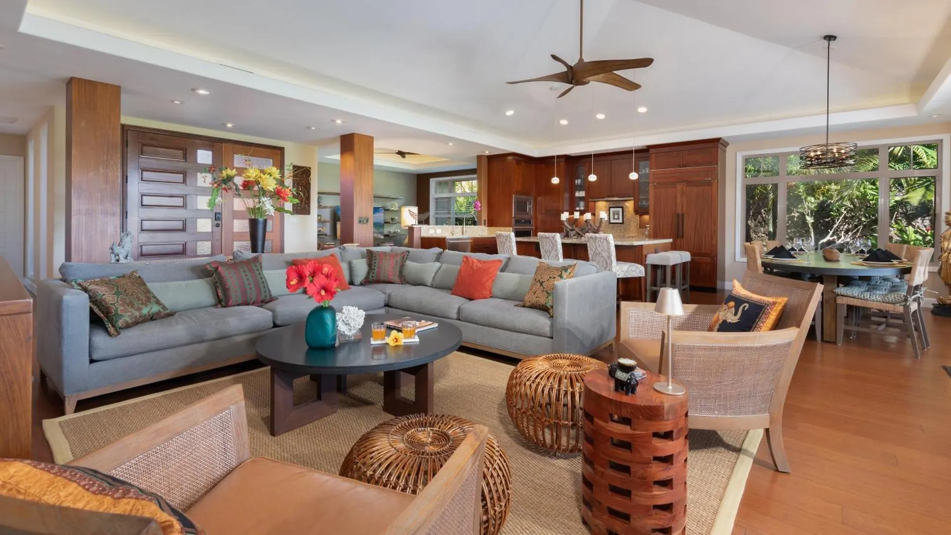 Hébergement de vacances Pualani Villa Single Level 4Br Kamilo Home With Pool And Cottage Waikoloa